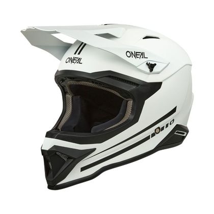 Casque cross O'Neal 1SRS - SOLID 2025 - Blanc