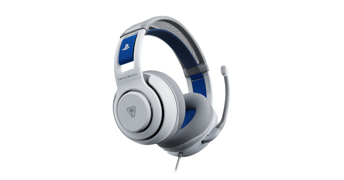 Turtle BeachAtlas 200 bekabelde gamingheadset over-ear gaming headset  (Wit, PlayStation 4, PlayStation 5)