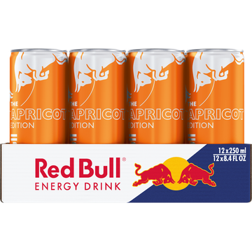 Red Bull Energy Drink Abrikoos-Aardbeismaak The Apricot Edition 250 ml