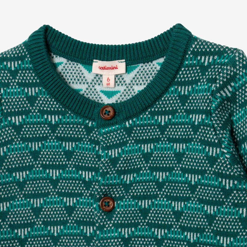 Cardigan bébé garçon tricot jacquard Catimini Aucune nuance