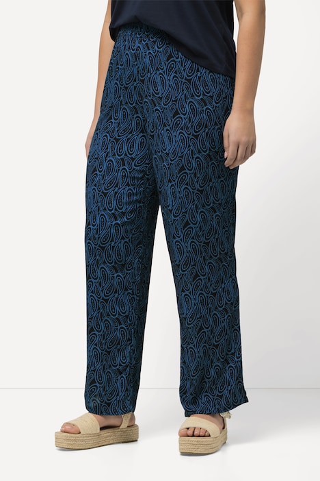 Schlupfhose Rose, gemustert, Elastikbund