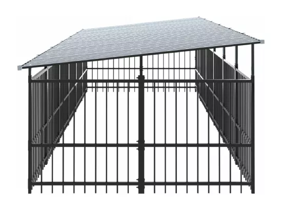 Chenil cage enclos pac noire 588 x 198 x 128 cm 02_0041734