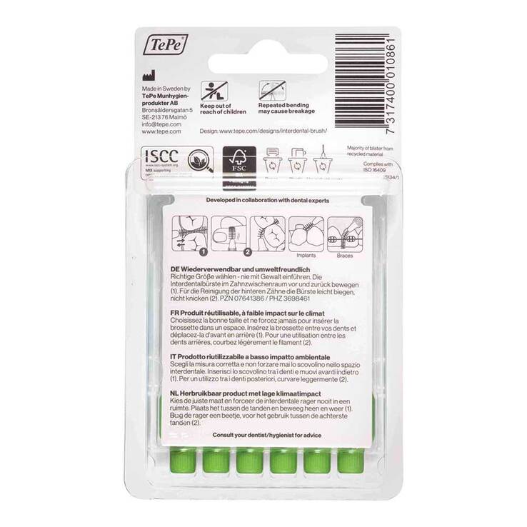 Tepe Interdentalbürste 0,8mm grün, 6 St