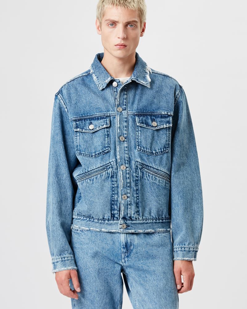 VESTE EN DENIM BRODÉ JANGO
