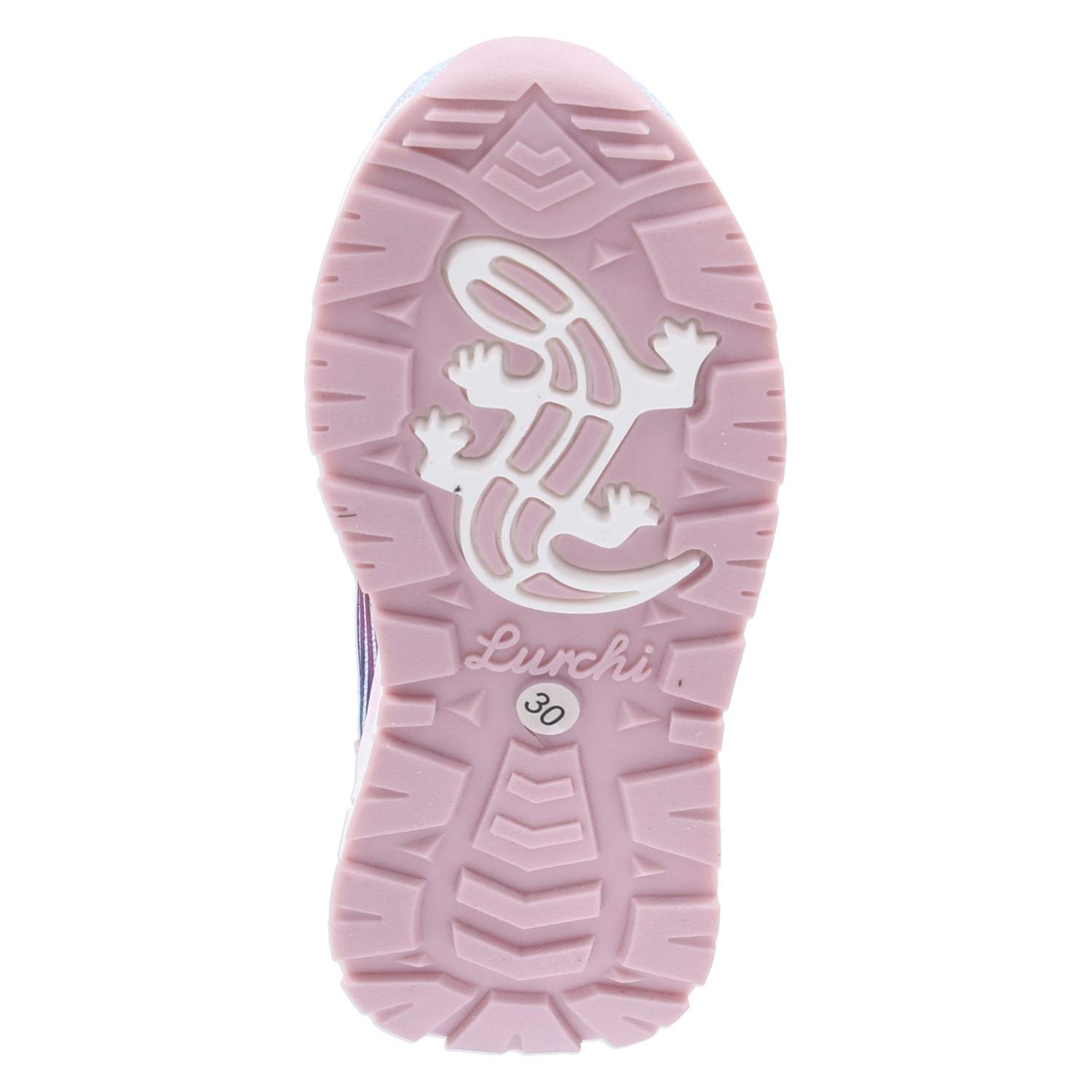 Lurchi Klettschuhe - ltblue-rose glitter