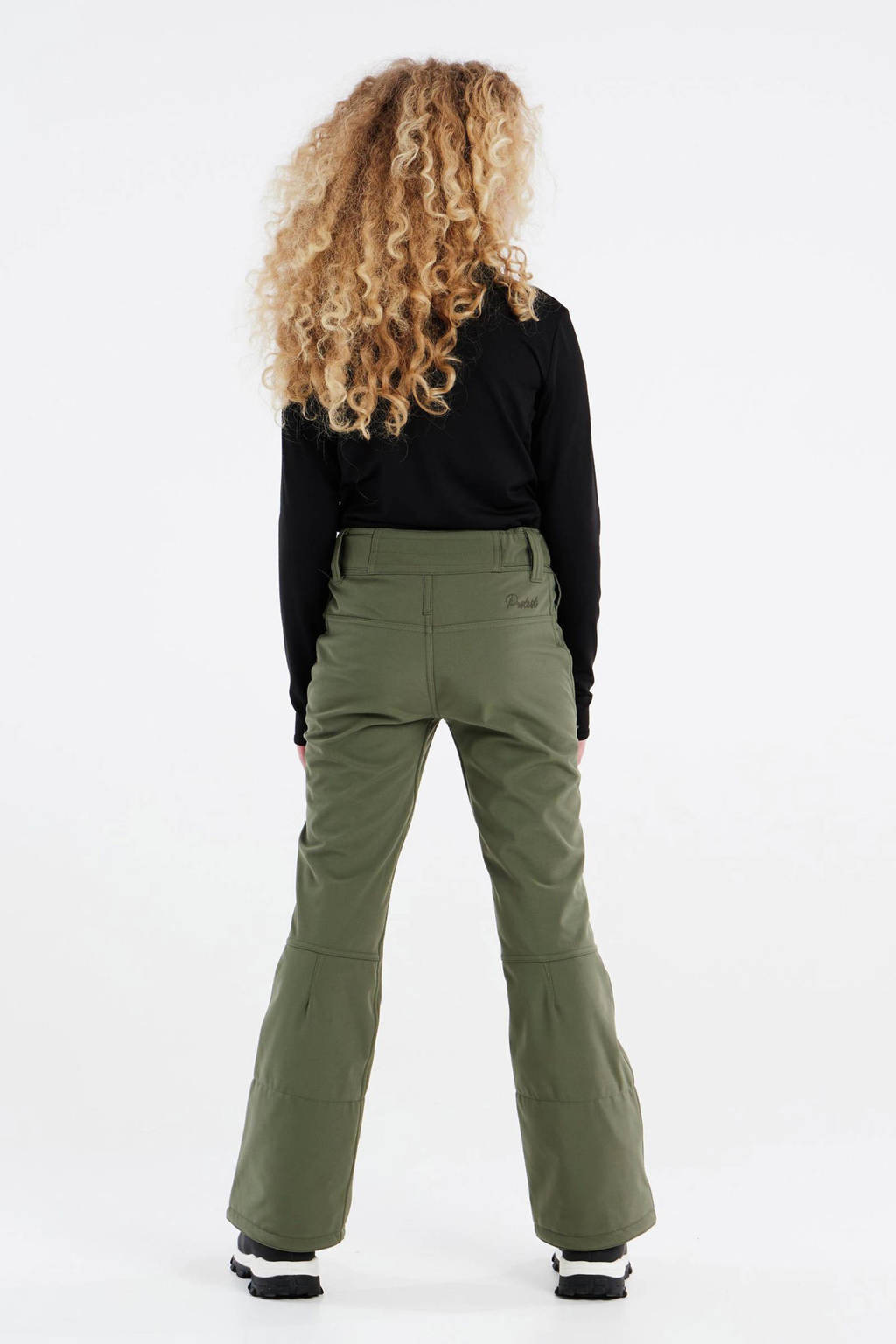 Protest softshell skibroek Lole Jr. olijfgroen