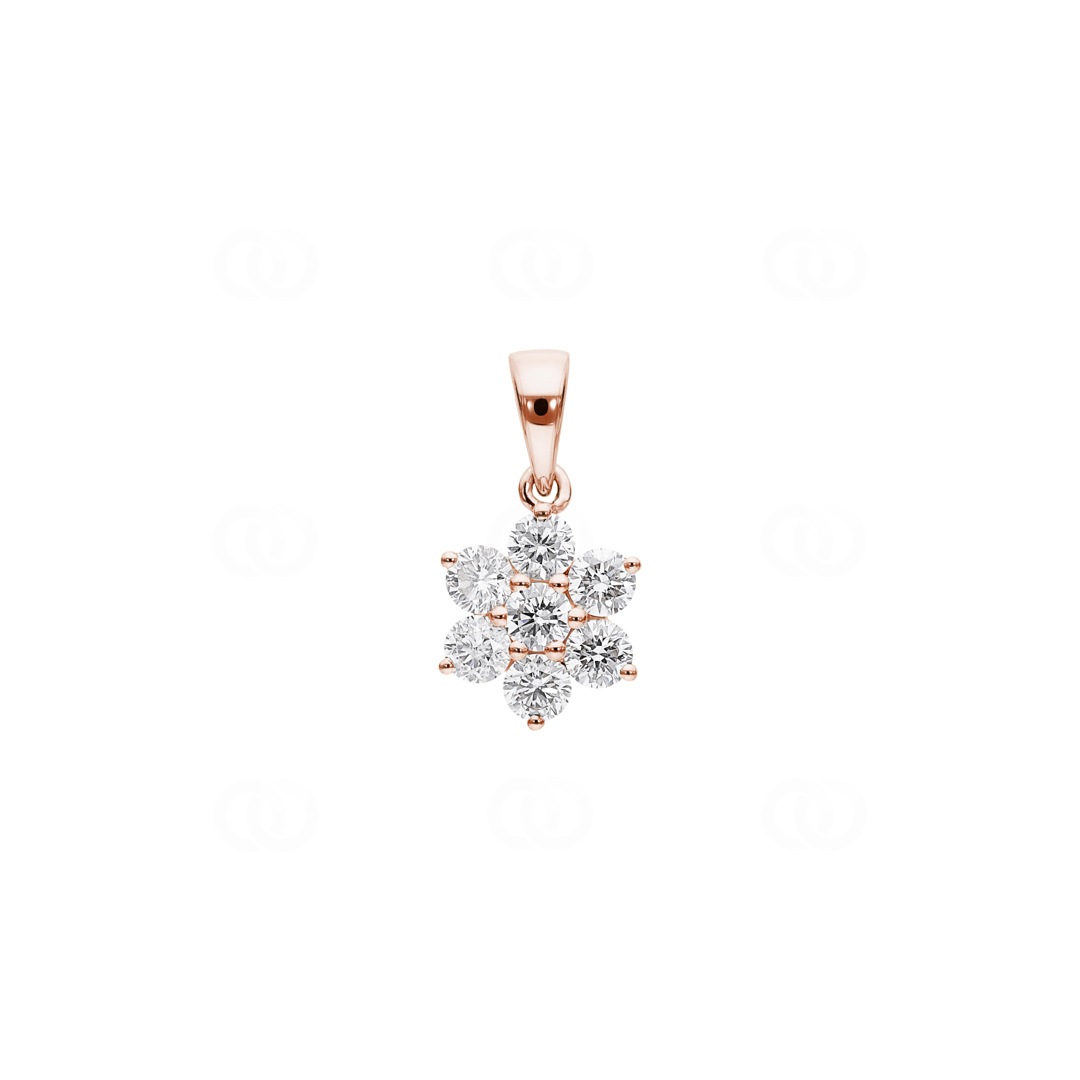 0.70 Karat Diamantanhänger 750/18 K Roségold