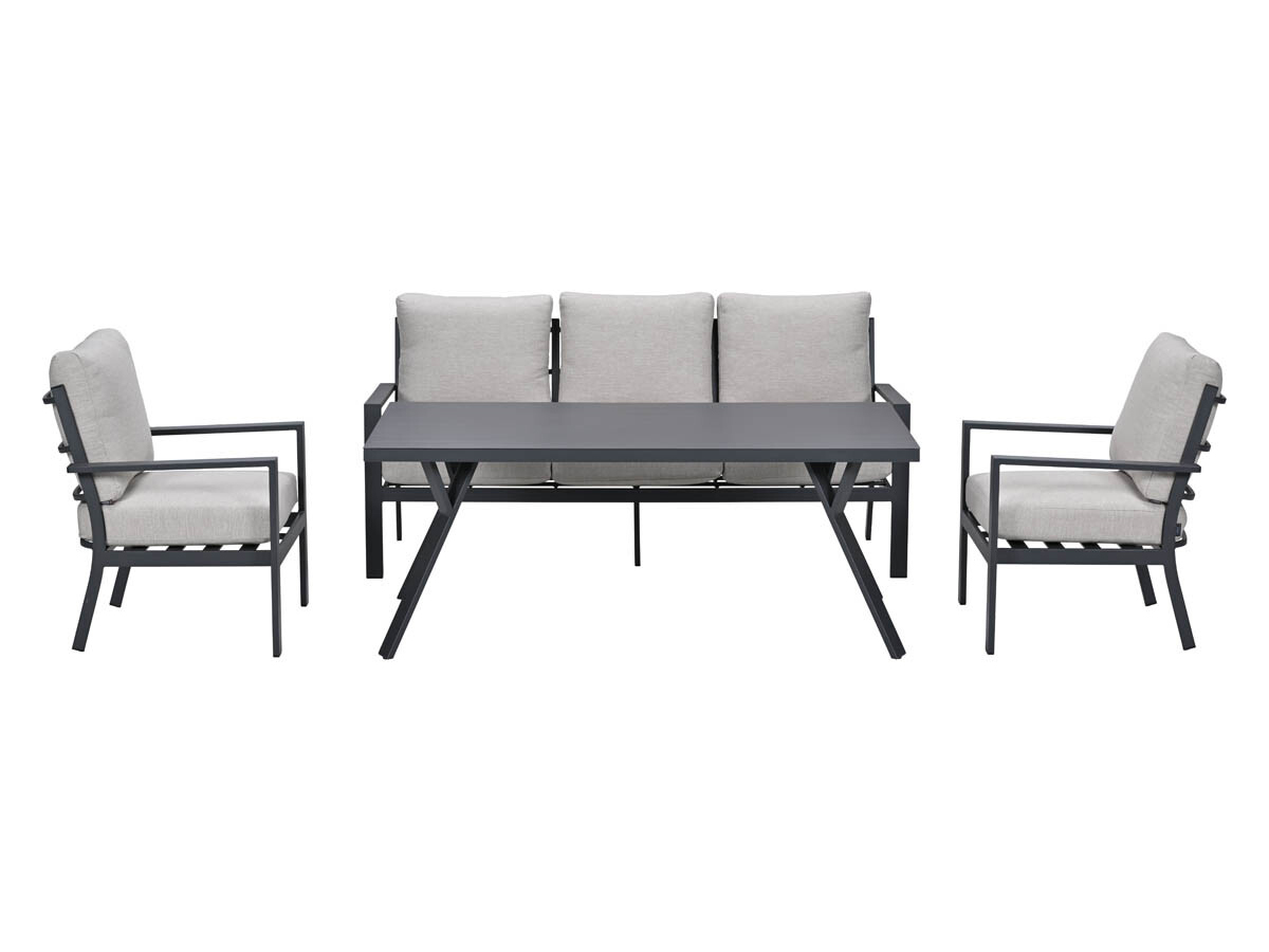 Garden Impressions Senja 4-delig lounge dining set -Sandstone
