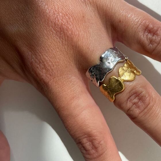 Stine A Goldenen Splash Lava Ring 2 02 50