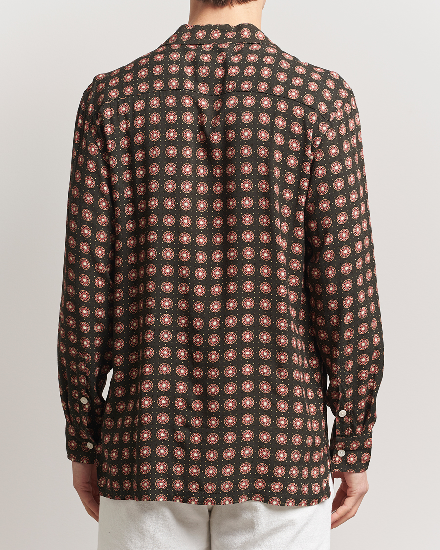 OAS Long Sleeve Resort Viscose Shirt Coffe Lumo