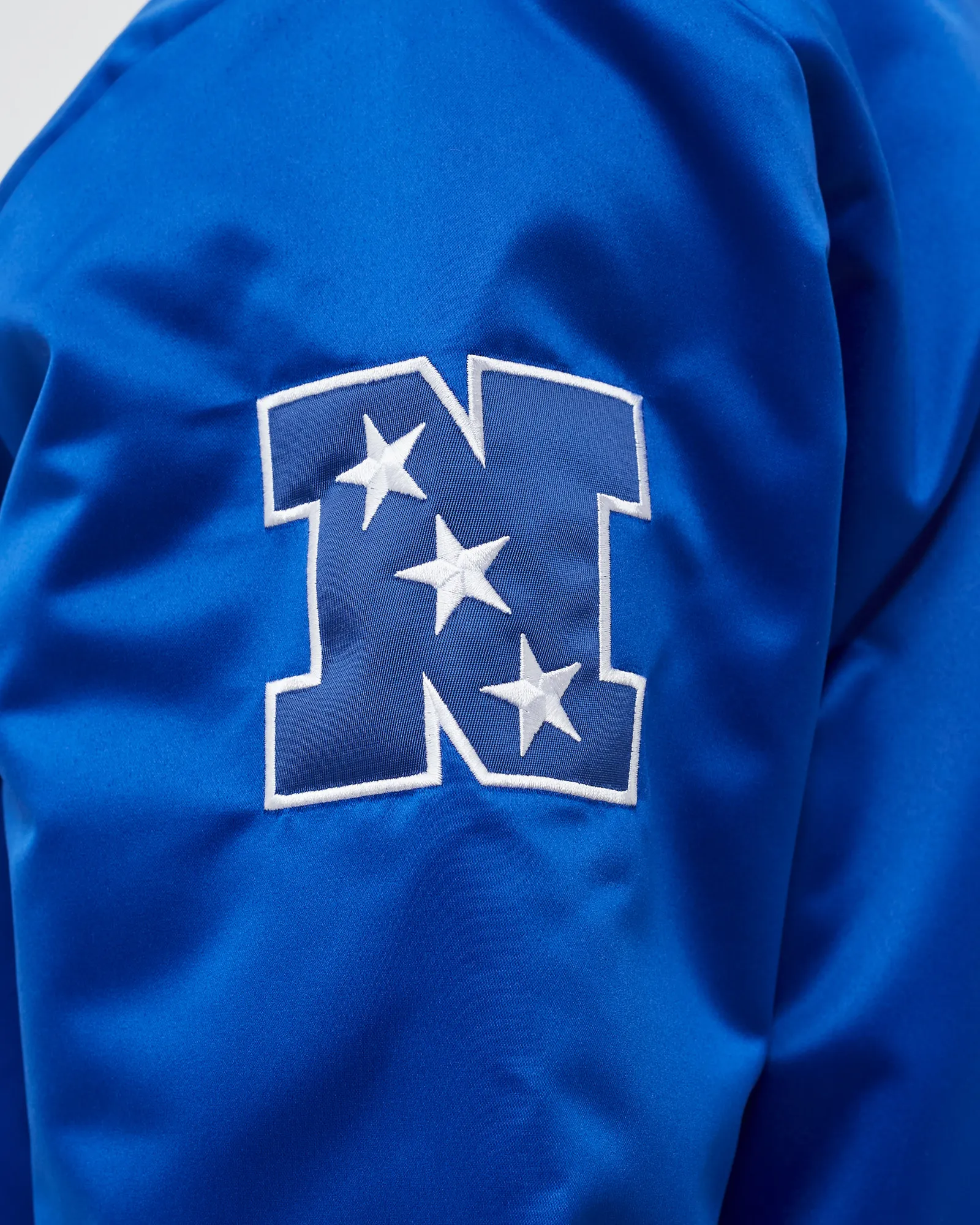 Jaqueta Mitchell & Ness NFL de cetim pesado, Los Angeles Rams