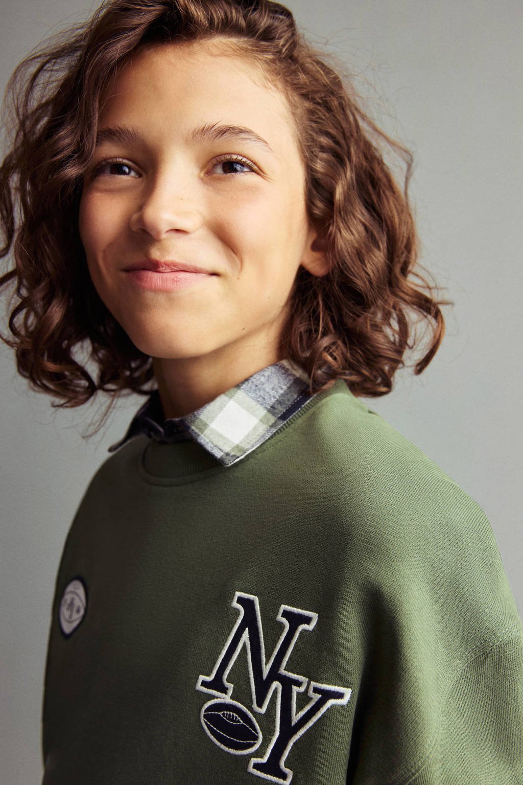Mango Kids sweater groen