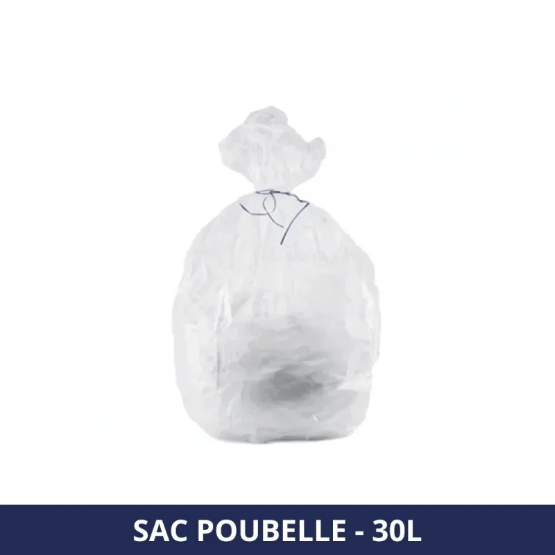 FILFA FRANCE - Sac poubelle 30L - Blanc - x500 sacs