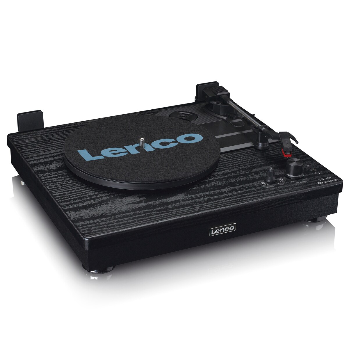 LENCO LS-101BK Plattenspieler BT separate LS, schwarz