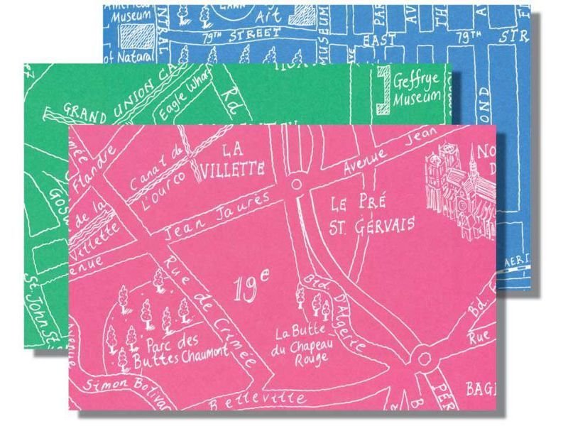 Geschenkpapier Maps