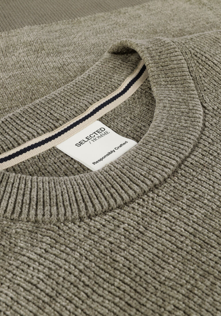 SELECTED HOMME groene selected homme trui rodney ls crew neck w