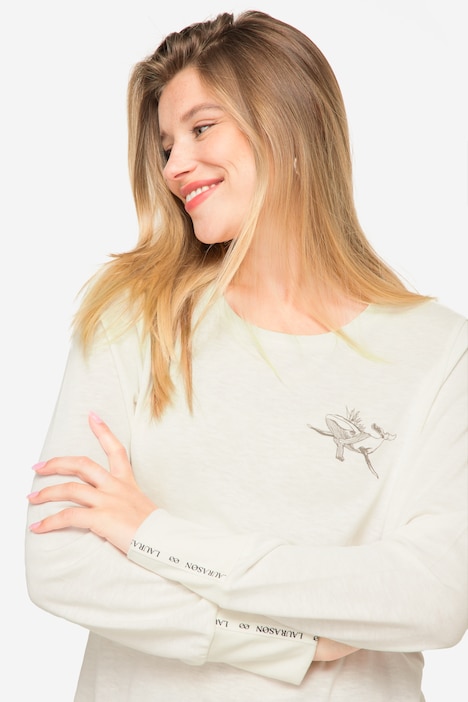 T-Shirt, Rundhals, Langarm, OEKO-TEX