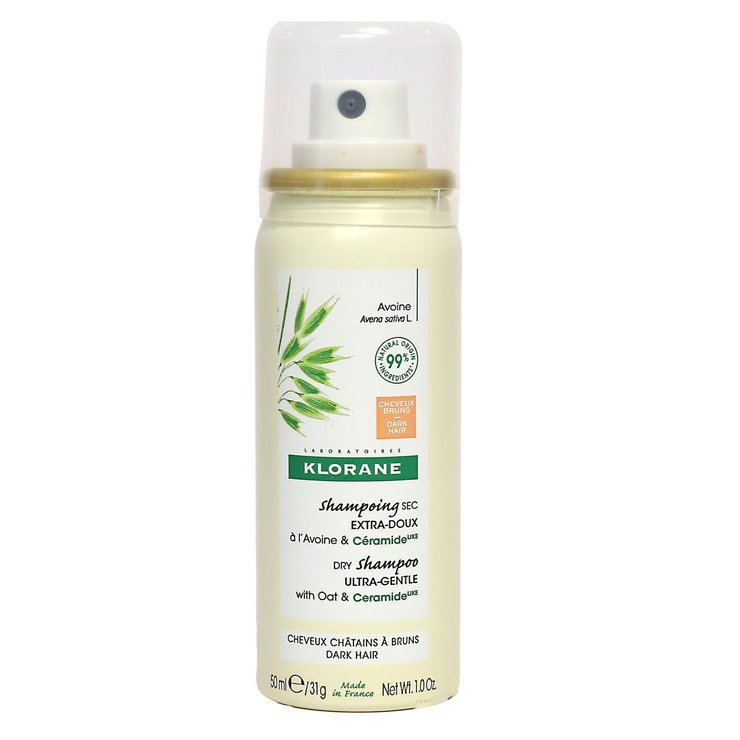 Shampoing sec teinté châtain brun avoine et céramide 50ml