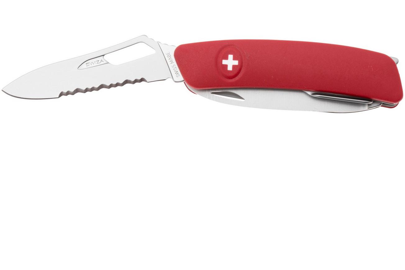 Swiza SH09 TR AM, KST.0136.1900, Red Helvetix, Zwitsers zakmes, partly serrated, 9 tools
