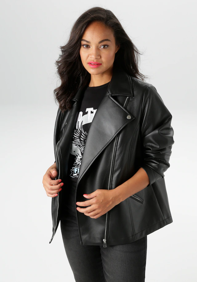 Aniston PLUS Bikerjacke im Biker-Look - NEUE KOLLEKTION
