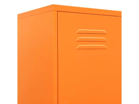 Armoire à casiers Orange 35x46x180 Acier