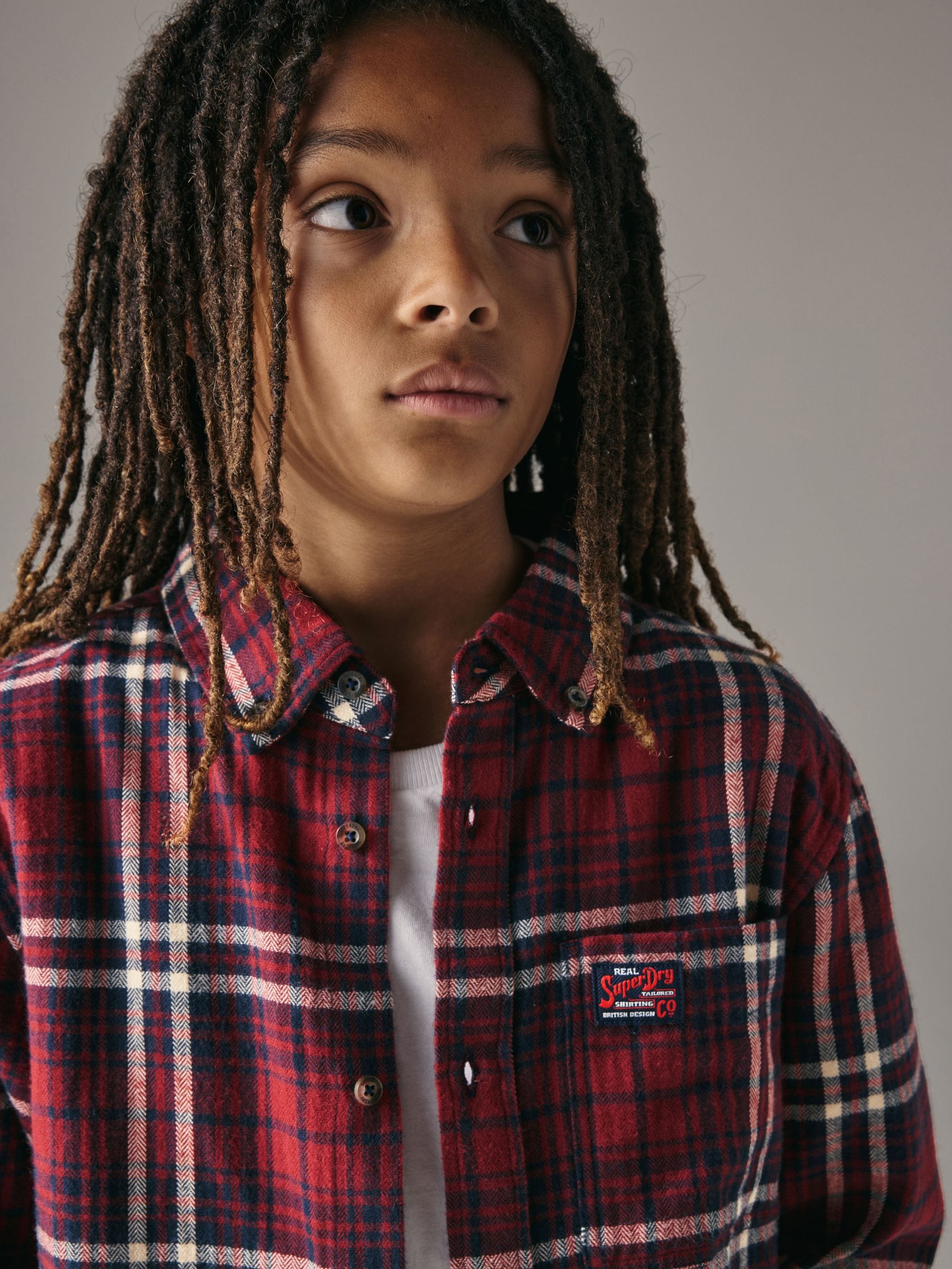 Rood - Geruit Superdry hemd