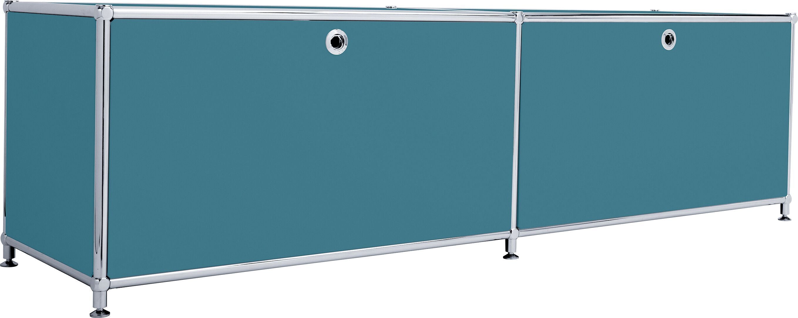 FLEXCUBE Lowboard - Petrol / B: 152.0 cm x T: 40.0 cm x H: 43.0 cm