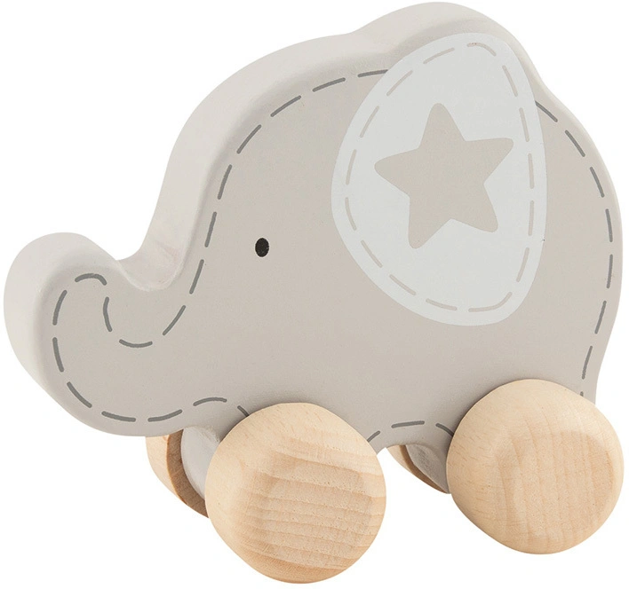 Schiebetier ELEFANT in grau