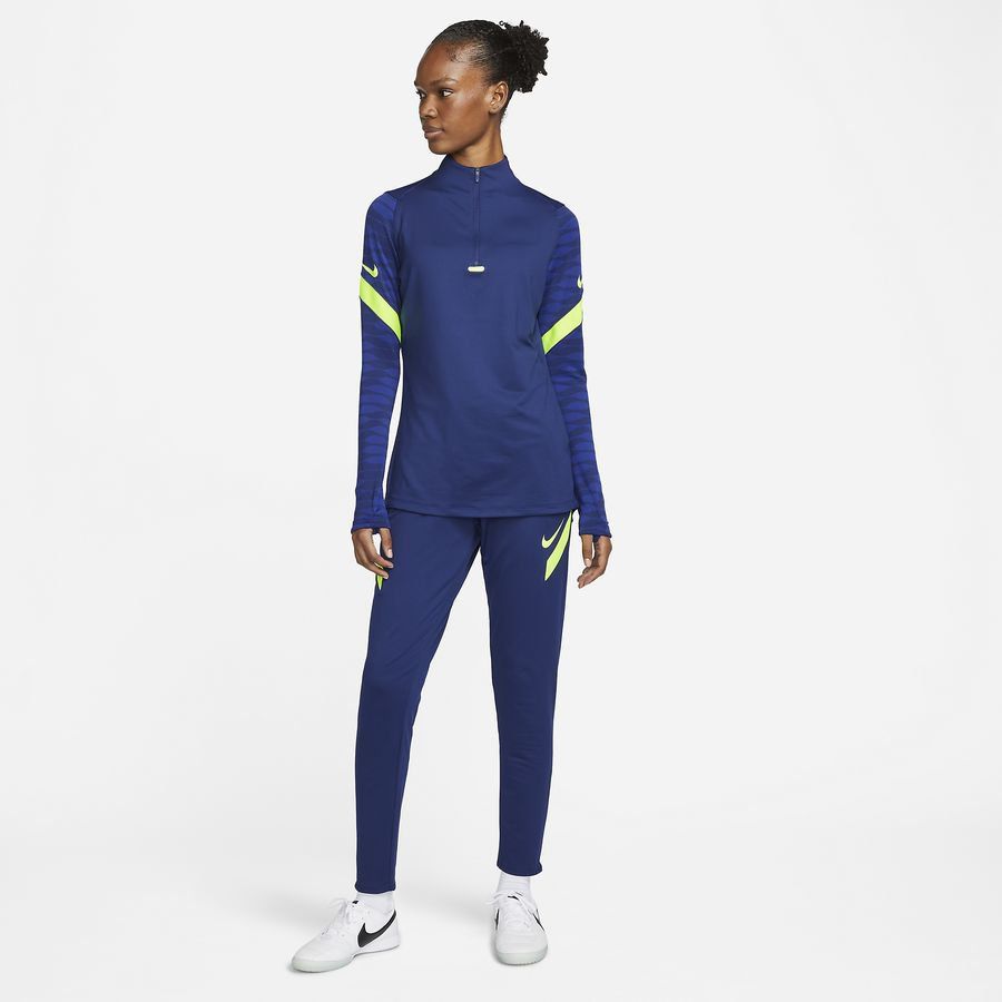 Nike Bas de Survêtement Dri-FIT Strike 21 - Bleu/Bleu Marine/Jaune Fluo Femme