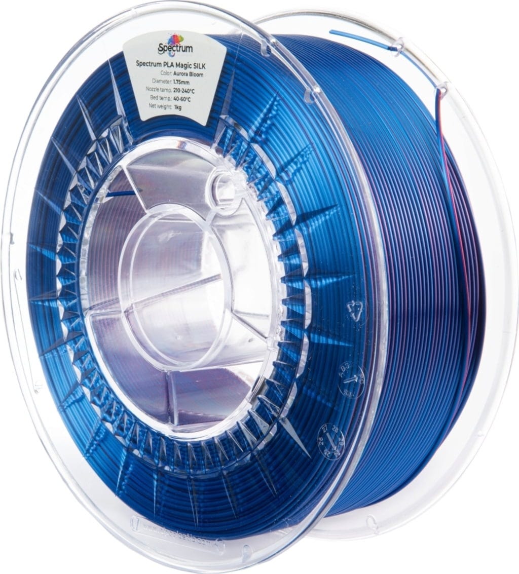 Spectrum  PLA Magic Silk Aurora Bloom, 1,75 mm / 1000 g    Seidiges PLA Finish in Aurora Bloom