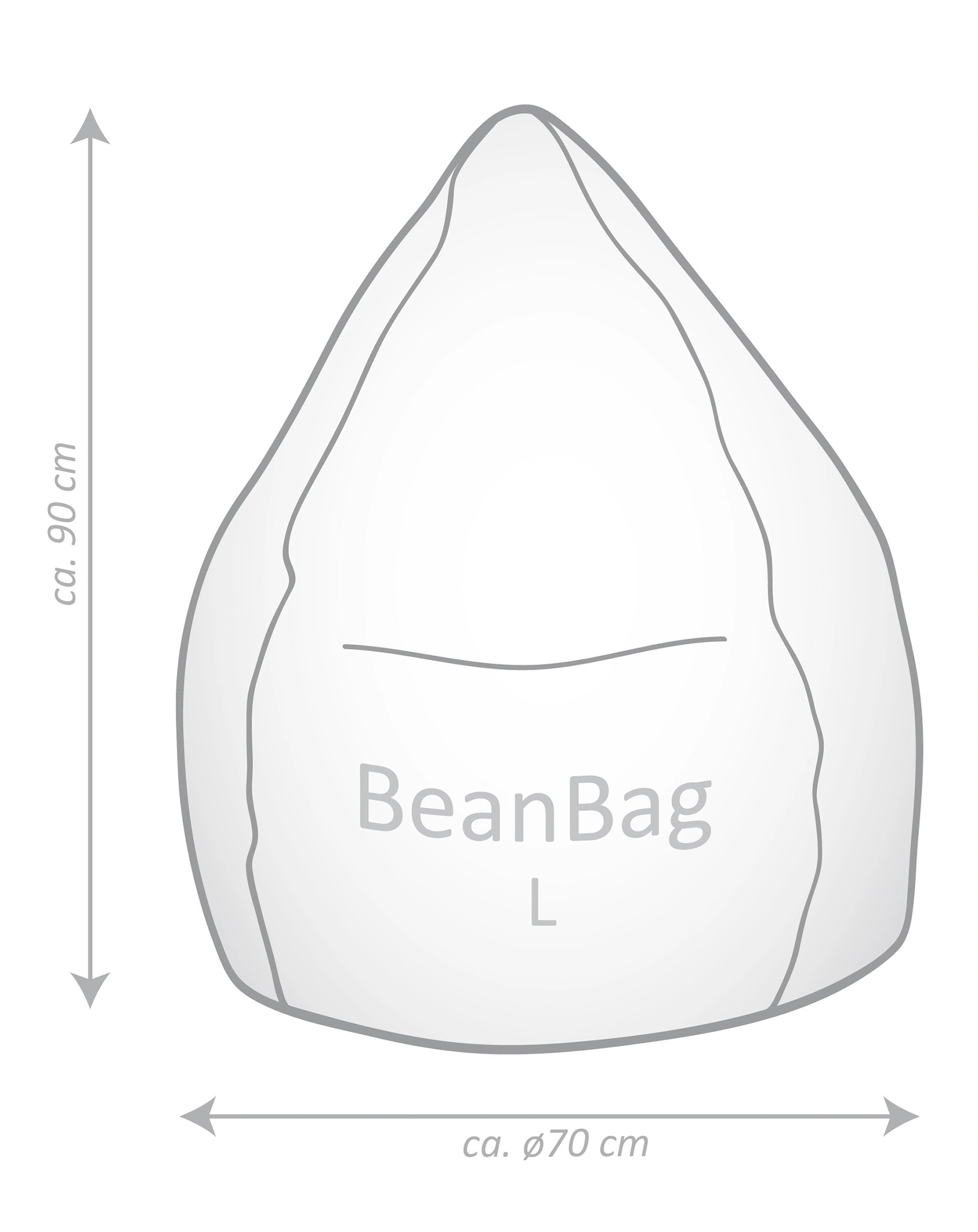 Sitzsack BeanBag BRAVA L (Farbe: altrose)