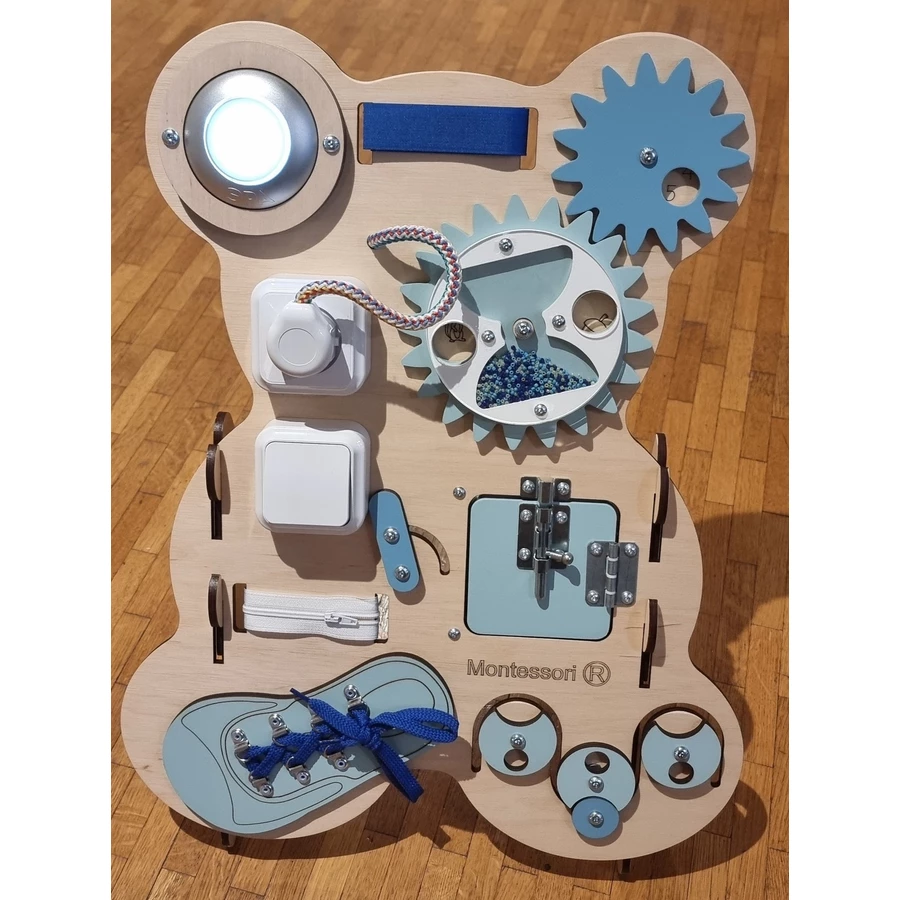 Montessori® Montessori® BAERCHENTEDDYBEAR - BLAUBLUE Montessori® Activity Board Blau