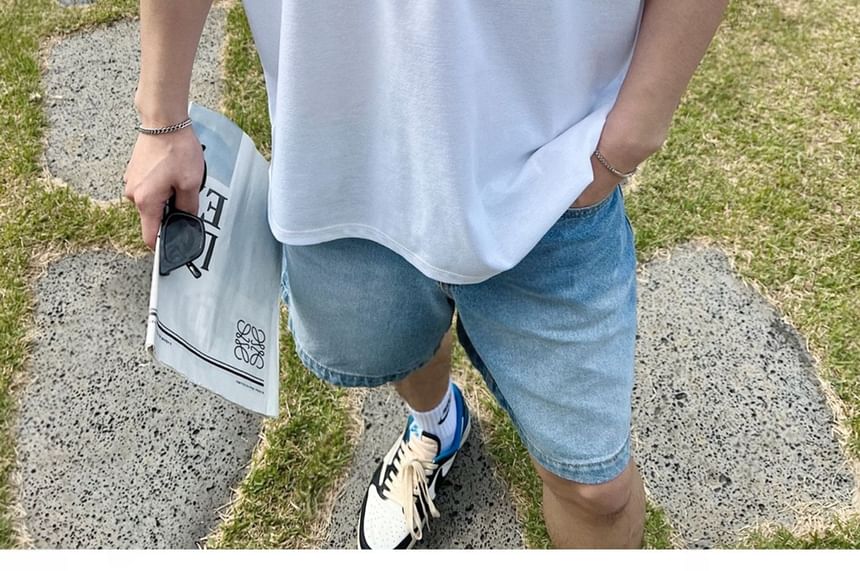 SeoulPop - Losse T-shirt met korte mouwen en haaienprint