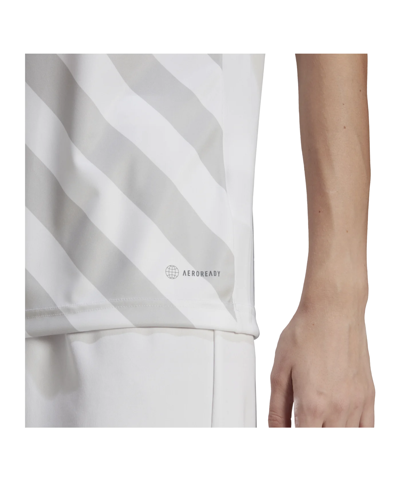 adidas Entrada 22 GFX Trikot Damen Weiss Grau