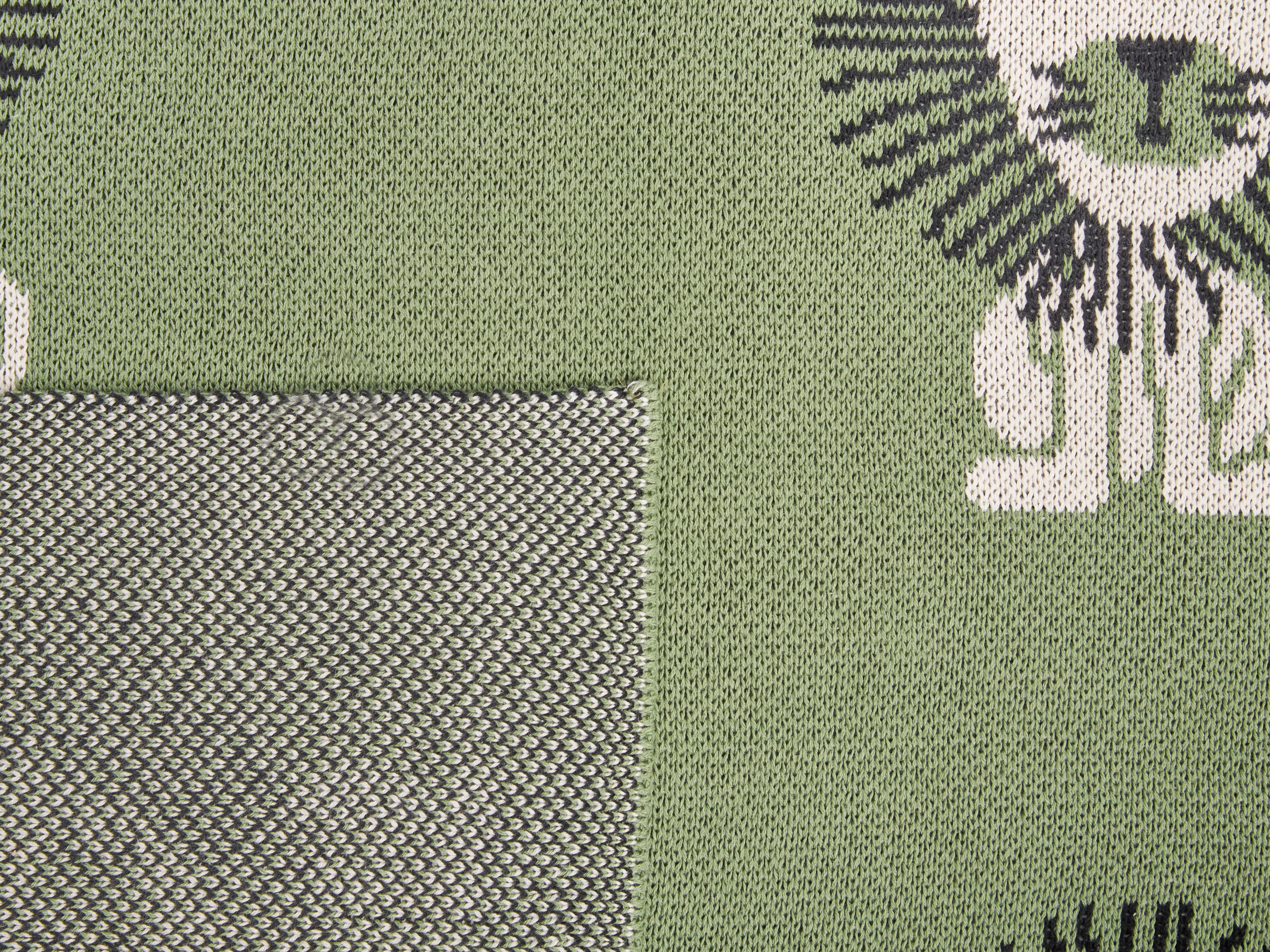 Plaid RUSAMI Katoen 130 x 170 cm Groen