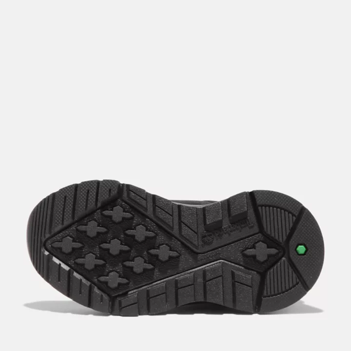 Bota de caminhada Sprint Trekker para crianças pequenas na cor preta.