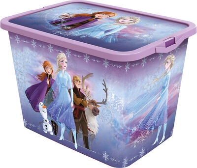 Disney Frozen Oppbevaringsbokser Sett 23l & 7l, Lilla