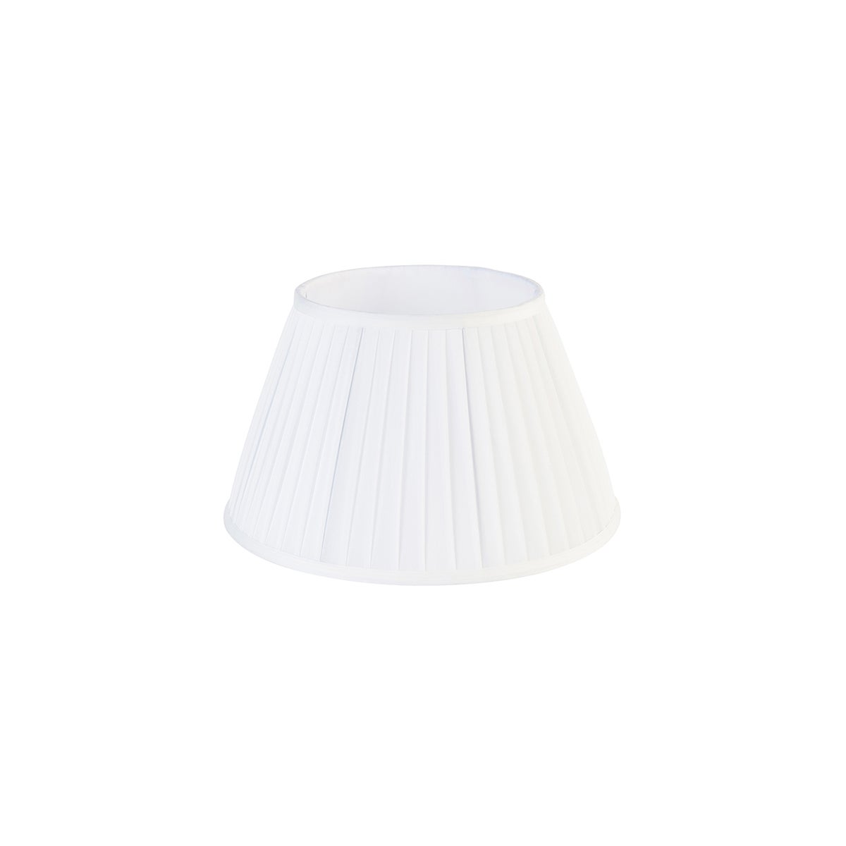 Geplooide lampenkap wit 35/20 cm