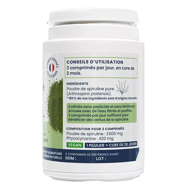 Oemine Spirulina 1000 Sistema Imunológico, Fadiga e Antioxidante 60 comprimidos