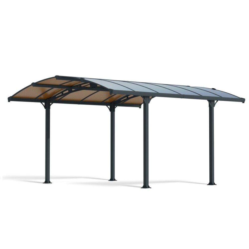 PAVILJONG CANOPIA TUSCON HARDTOP 4300 3,6X4,3M BRONSE/GRÅ