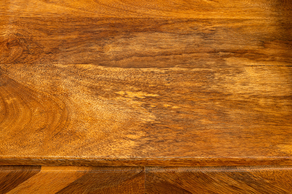 Massiver Nachttisch INFINITY 60cm natur Mangoholz mit Fach und Schublade