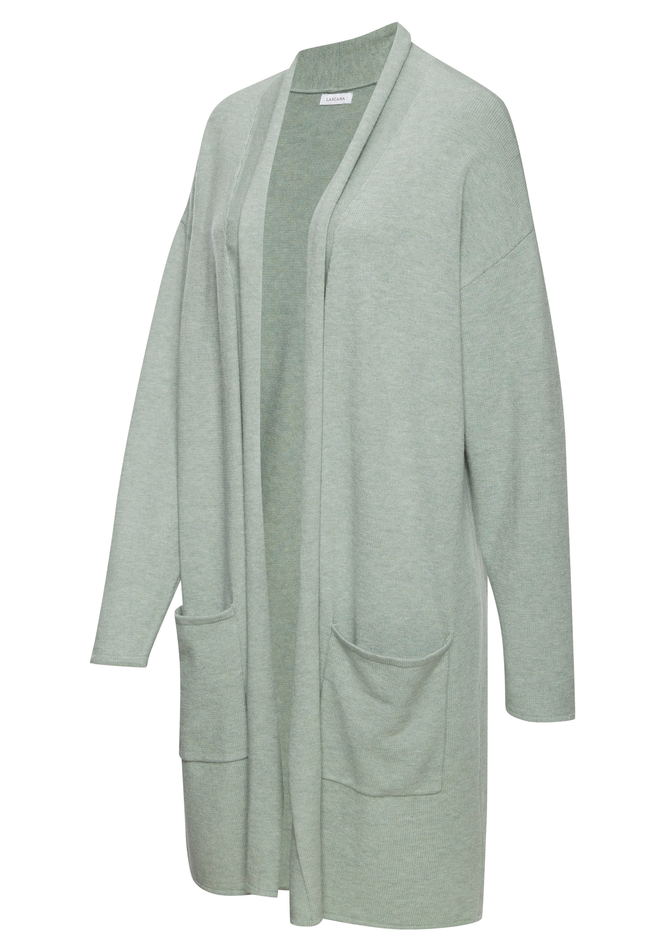 LASCANA Longstrickjacke aus hochwertigem Strick