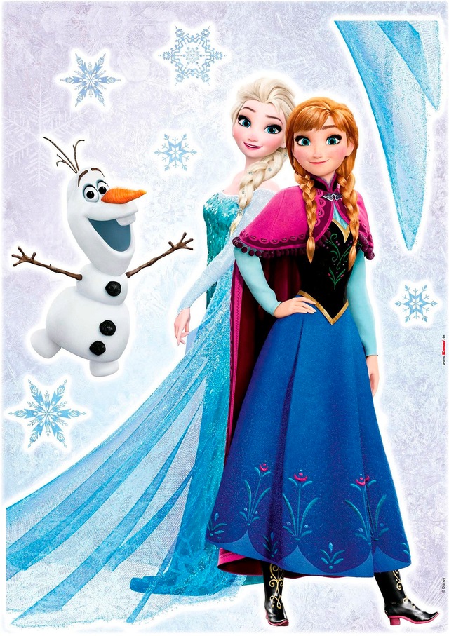 Komar Wandtattoo »Frozen Sisters - Grösse 50 x 70 cm« selbstklebend, Wandsticker, Kinderzimmer