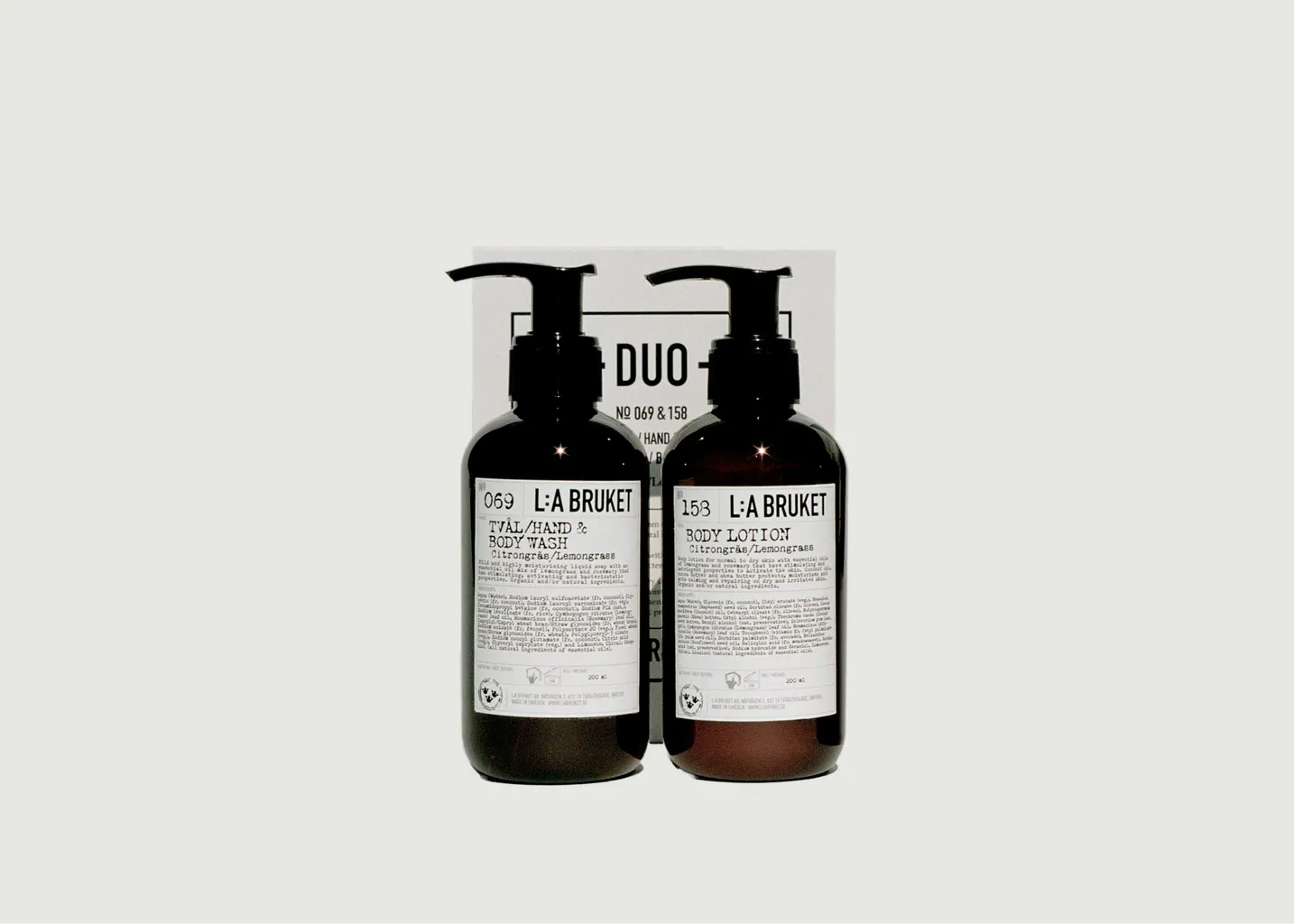 Coffret duo nettoyant & hydratant pour le corps L:A Bruket