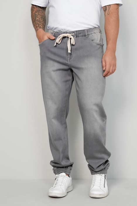 John. F. Gee Joggjeans, Straight Fit, 4-Pocket, Used-Optik, Schlupfbund