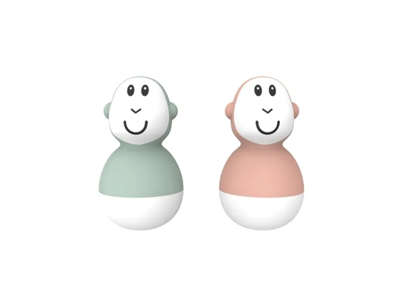 Matchstick Monkey Bathtime Wobblrs grøn/rosa