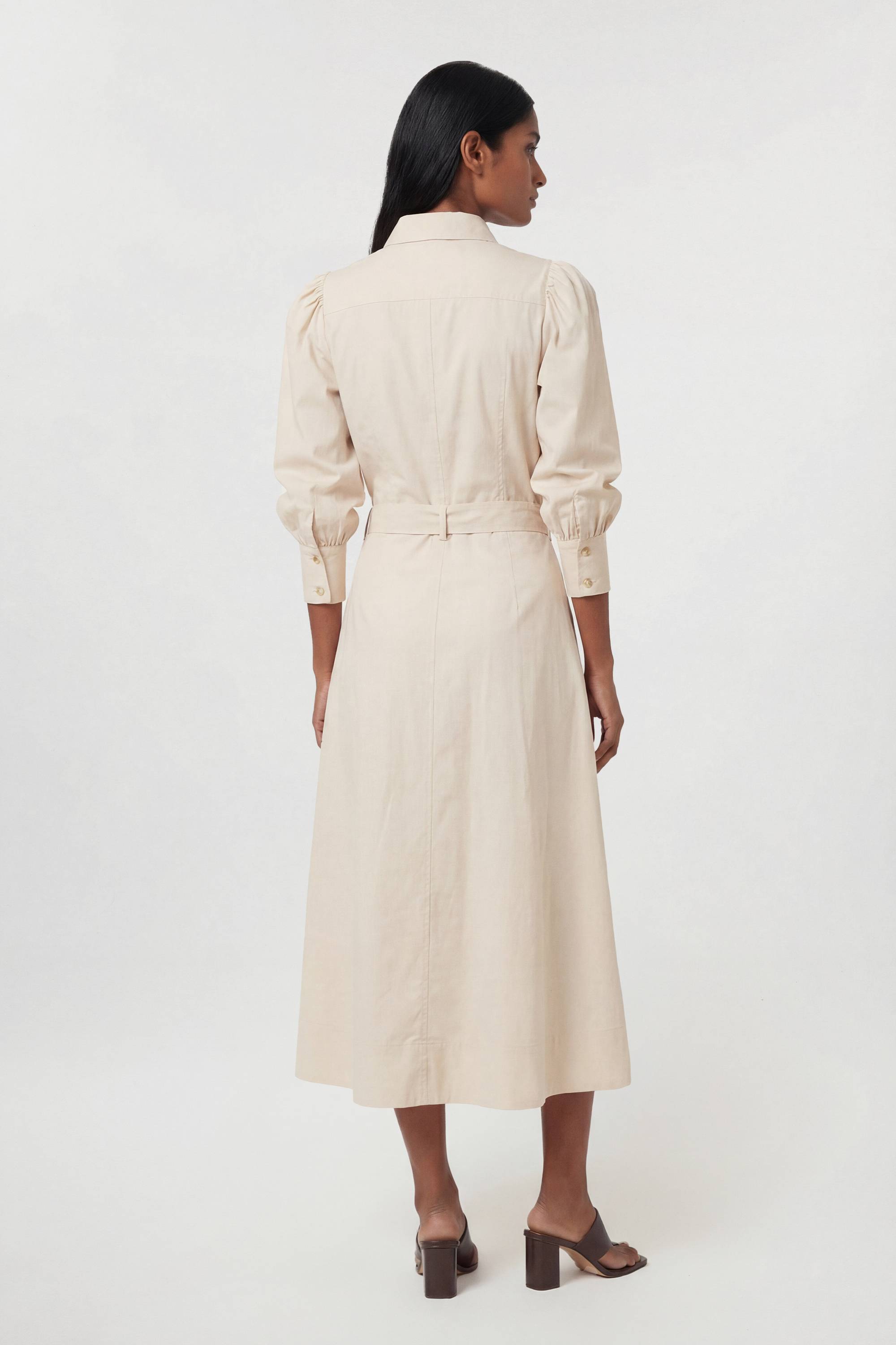 KarenMillen Chemise Tissée En Satin De Coton Avec Détail De Poche