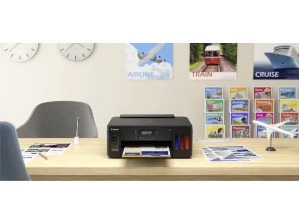 Canon PIXMA G5050 - Printer - farve - Duplex - blækprinter - kan genopfyldes - A4/Legal - op til 13 ipm (mono) / op til 6.8 ipm (farve) - kapacitet: 350 ark - USB 2.0, LAN, Wi-Fi(n)
