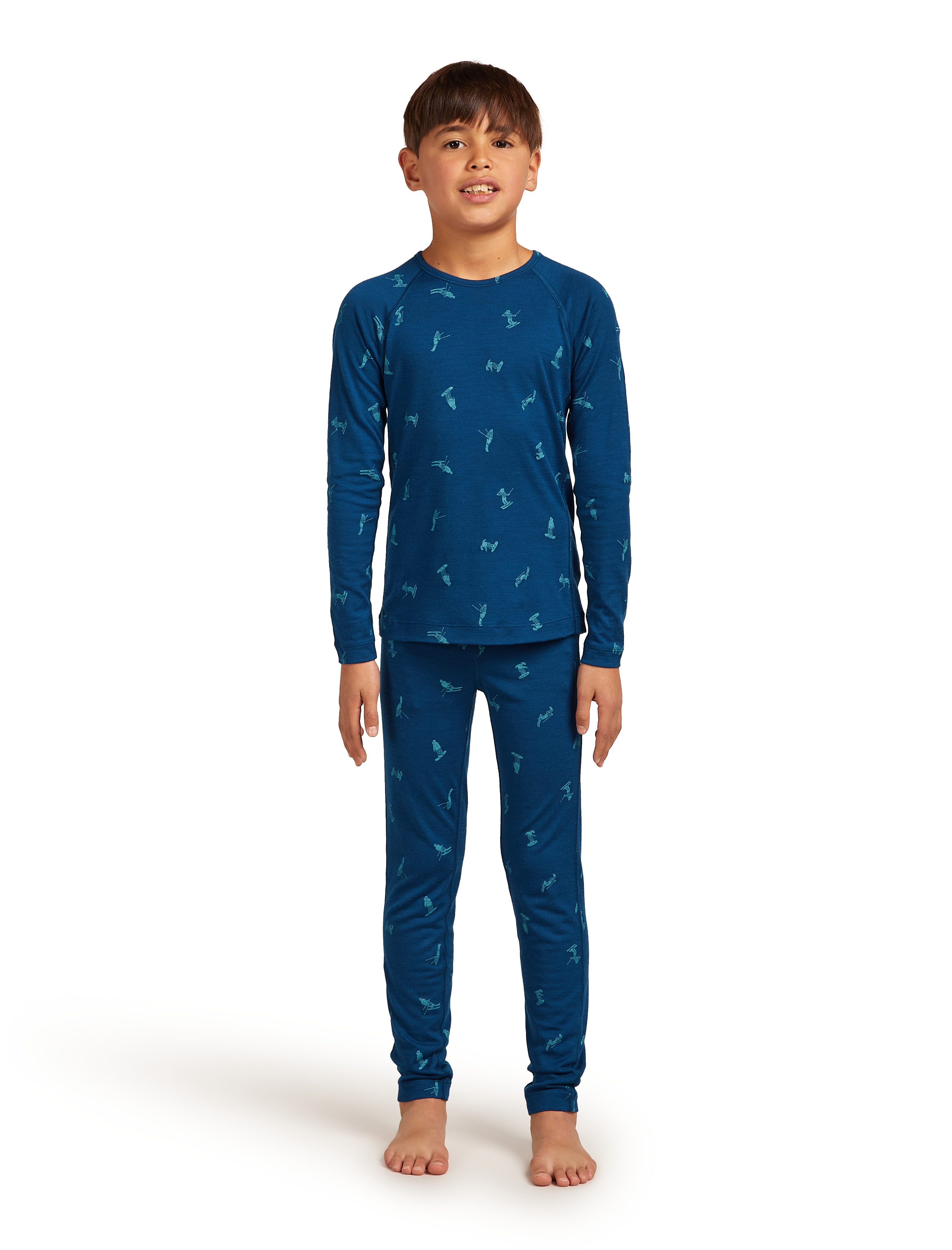 Kids Merino 200 Oasis LS Crewe Snow Day