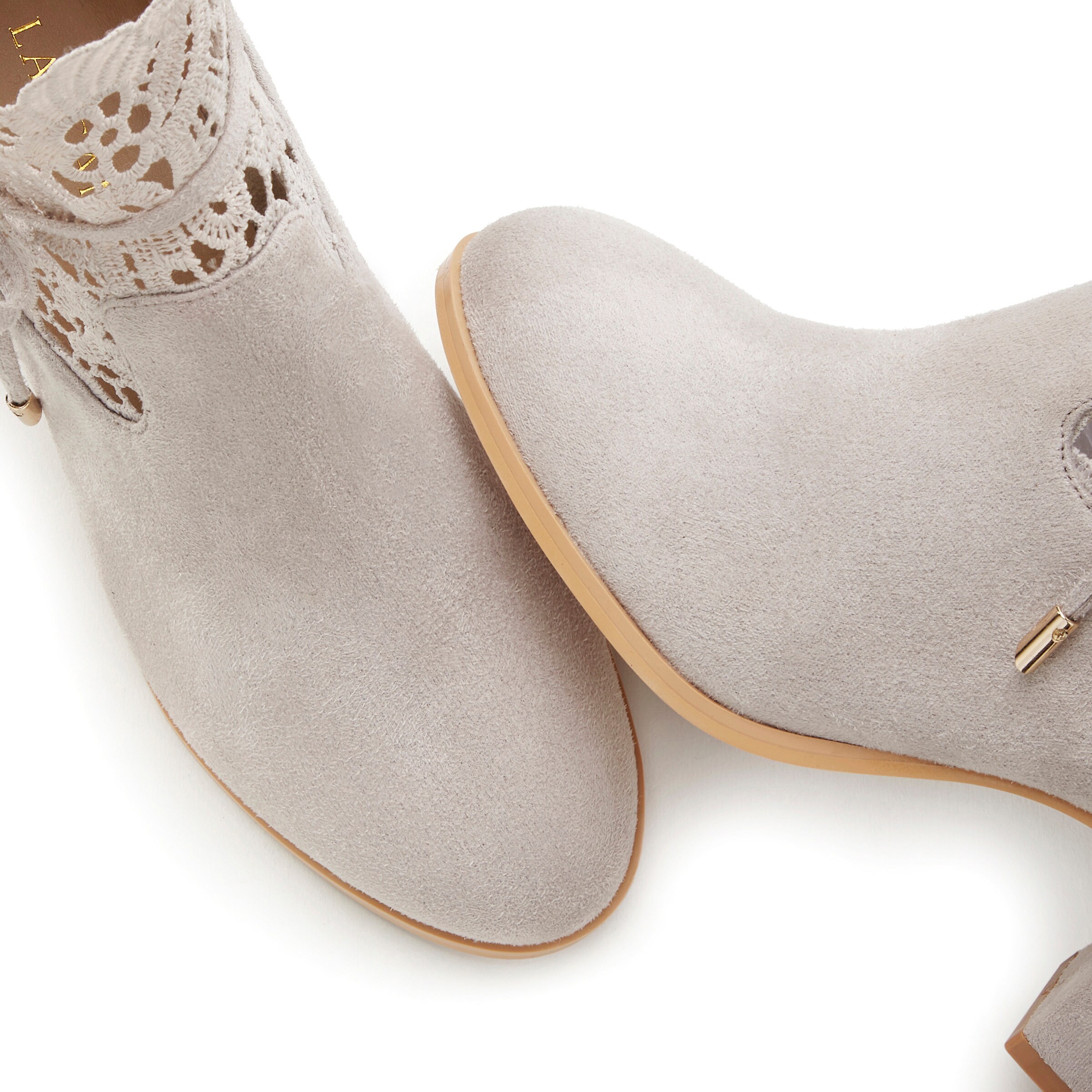 LASCANA High-Heel-Stiefelette in grau